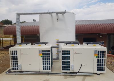 Mining Change House - Heat Pump - water tank